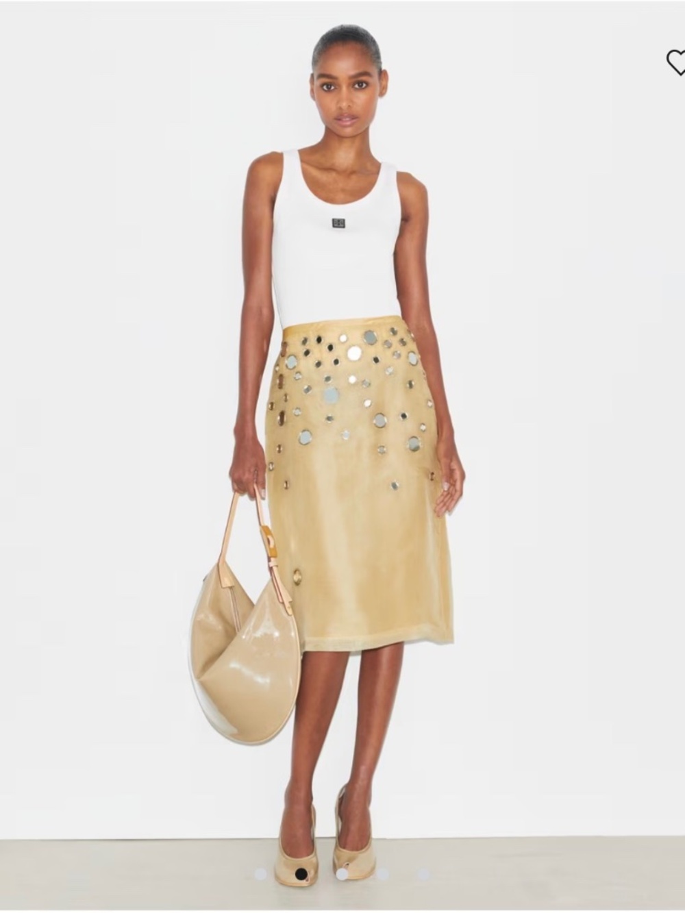 Tory Burch Embellished Mirror Skirt